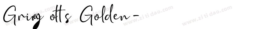 Gringotts Golden字体转换